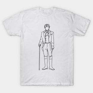 Kim Taehyung Veautiful Days line art T-Shirt